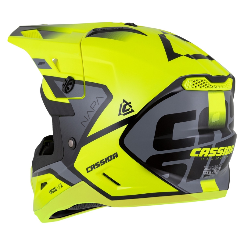 Cassida Cross Cup 2 Napa fluo geltona-juoda-pilka perlamutrinė