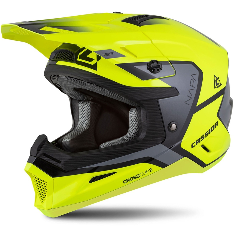 Cassida Cross Cup 2 Napa fluo geltona-juoda-pilka perlamutrinė