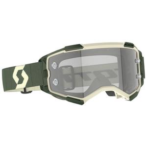 Motokroso akiniai SCOTT Fury LS chaki spalvos su pilku stiklu
