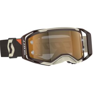 Motokroso akiniai SCOTT Prospect 2.0 AMP tamsiai rudi smėlio spalvos su auksiniu stiklu išpardavimas