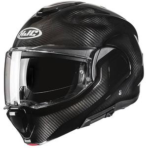 HJC F100 Carbon Black sulankstomas motociklininko šalmas