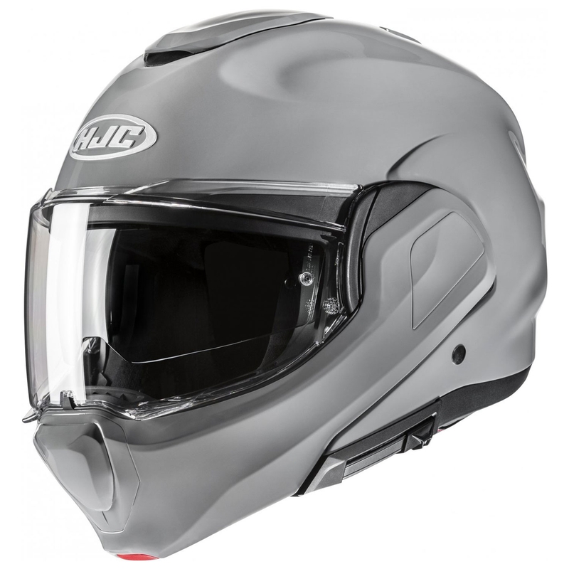 HJC F100 Solid grey flip-up motociklininko šalmas