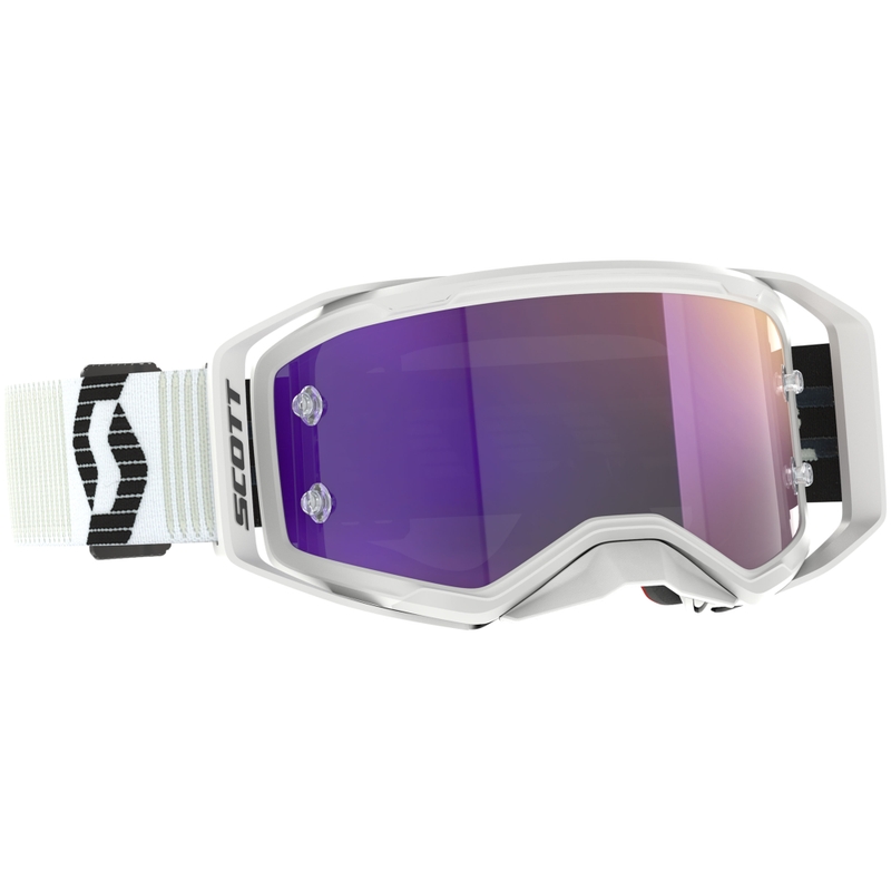Motokrosové brýle SCOTT Prospect 2.0 bílo-černé s fialovým plexi