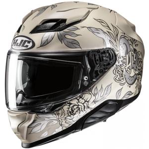 Integruotas motociklininko šalmas HJC F71 Eliz MC9SF beige-grey