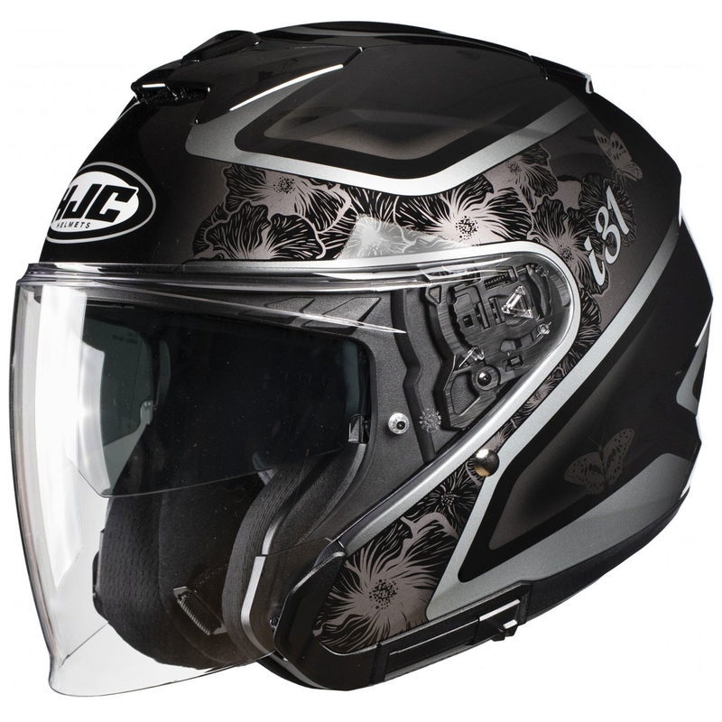 Atviras motociklininko šalmas HJC i31 Iona MC5 juodai pilkas