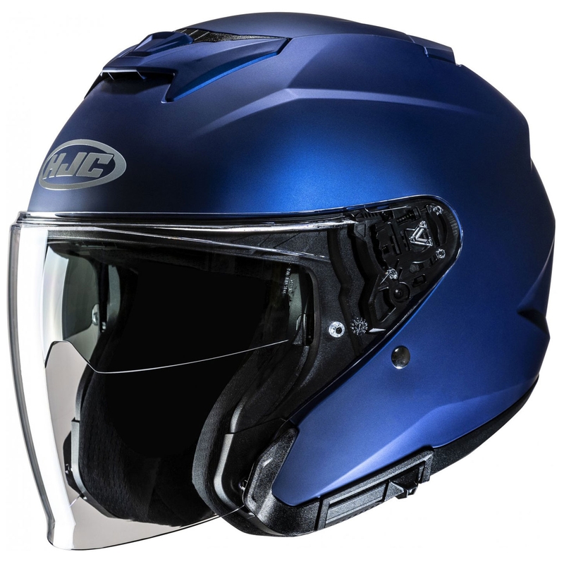 Atviras motociklininko šalmas HJC i31 Solid Semi Flat metallic blue