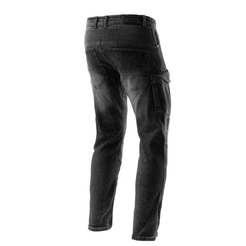 Rebelhorn Vandal Mono Washed Black motociklininkų džinsai