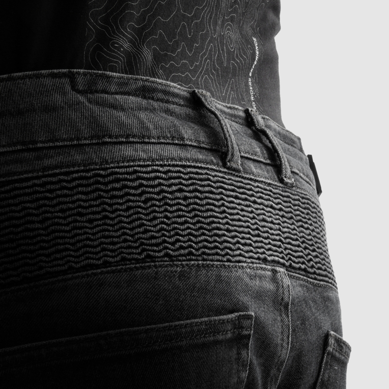 Rebelhorn Vandal Mono Washed Black motociklininkų džinsai