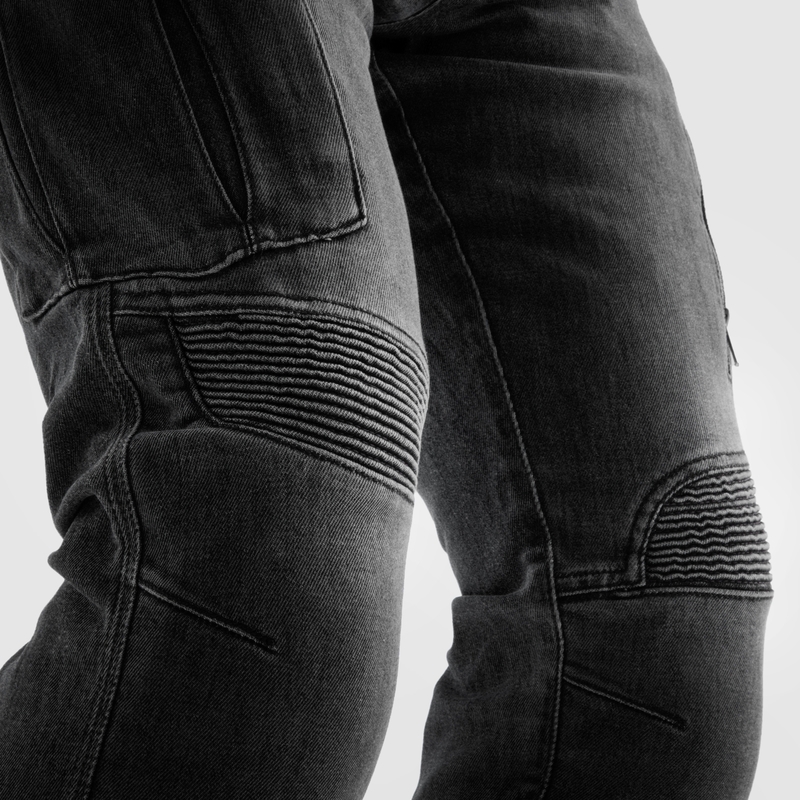Rebelhorn Vandal Mono Washed Black motociklininkų džinsai