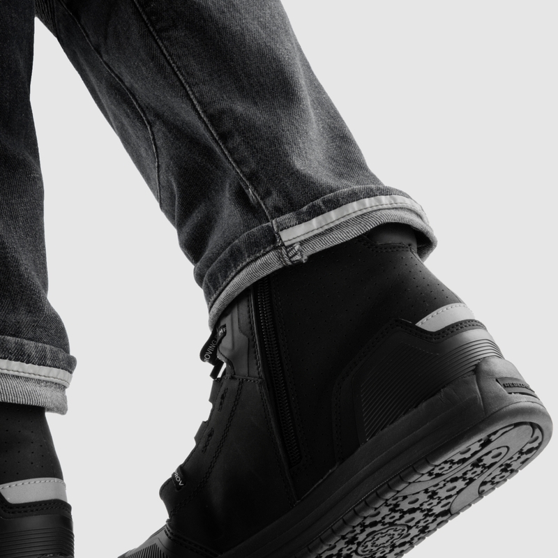 Rebelhorn Vandal Mono Washed Black motociklininkų džinsai