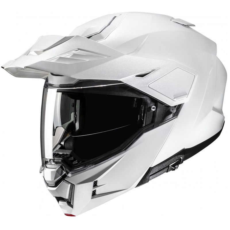 HJC i80 Solid pearl white apverčiamas motociklininko šalmas