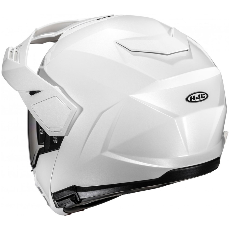HJC i80 Solid pearl white apverčiamas motociklininko šalmas