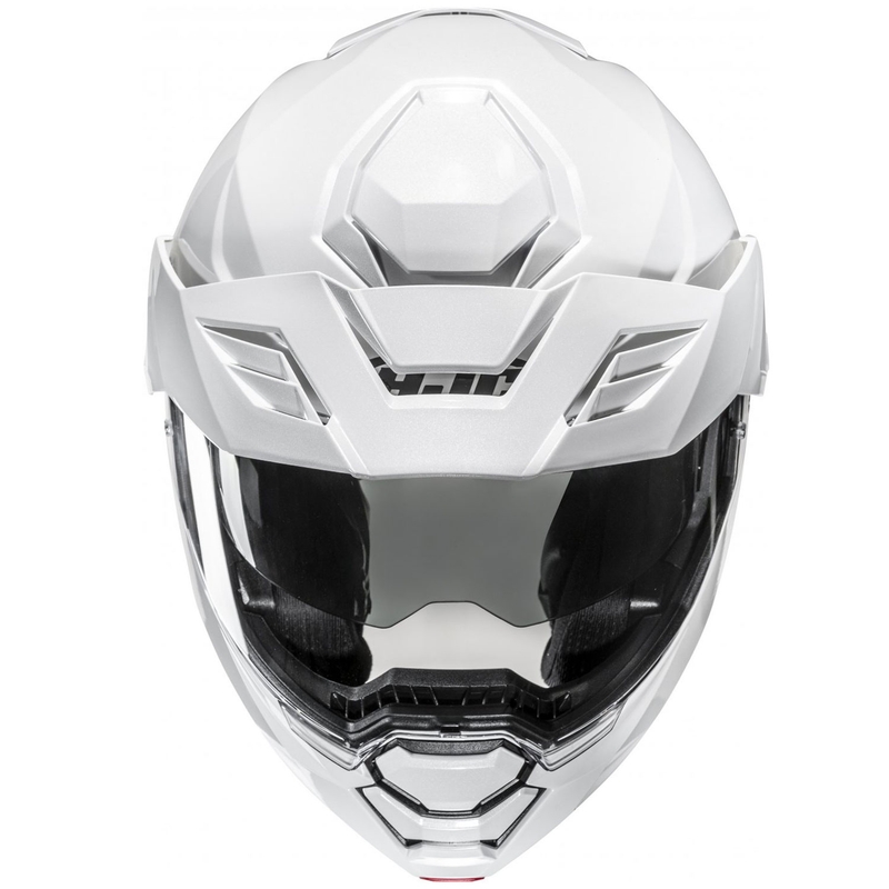 HJC i80 Solid pearl white apverčiamas motociklininko šalmas