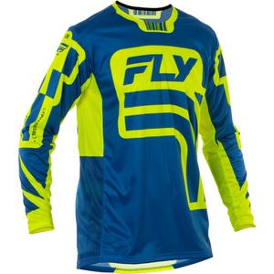Motokroso marškinėliai FLY Racing Lite Lancer blue-fluo yellow