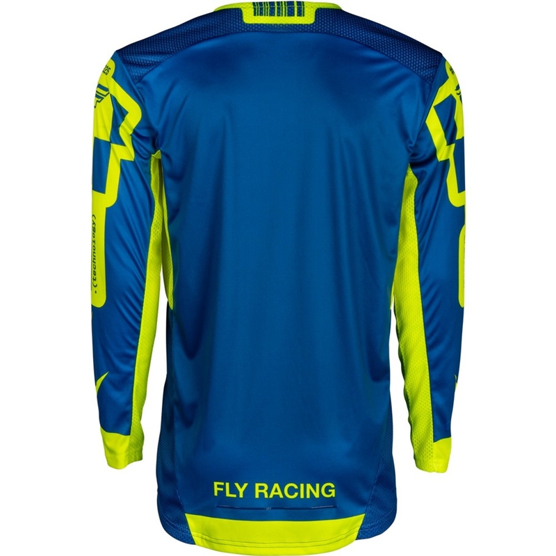 Motokroso marškinėliai FLY Racing Lite Lancer blue-fluo yellow
