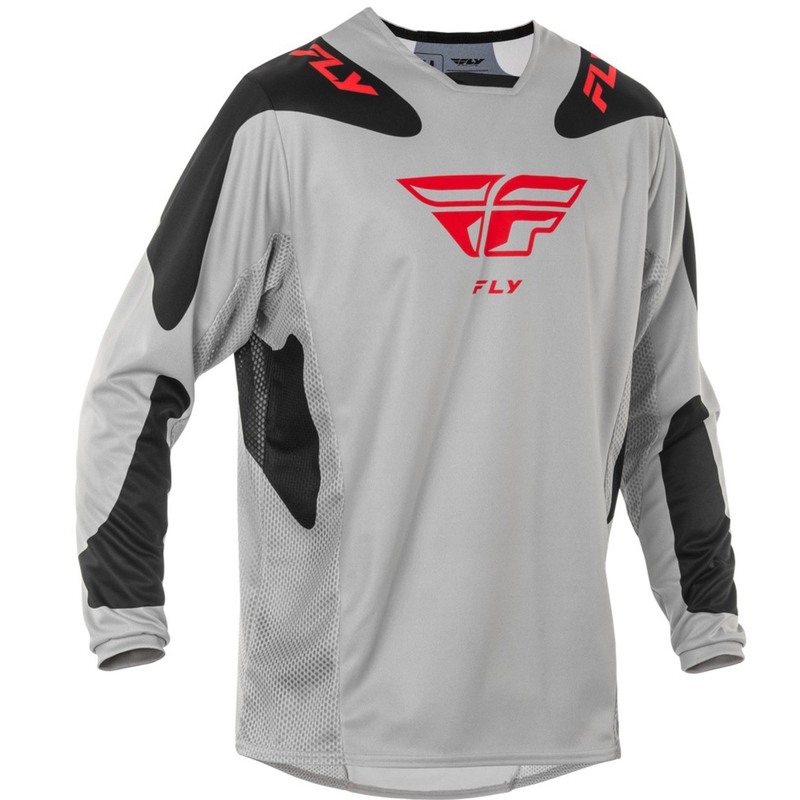 Motokroso marškinėliai FLY Racing Kinetic Sym grey-red-black