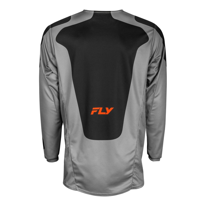 Motokroso marškinėliai FLY Racing Kinetic Sym grey-orange-black