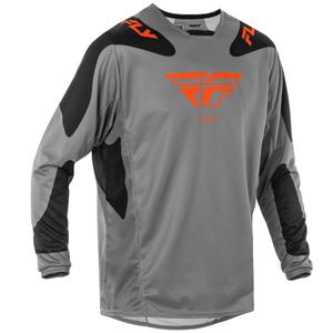Motokroso marškinėliai FLY Racing Kinetic Sym grey-orange-black