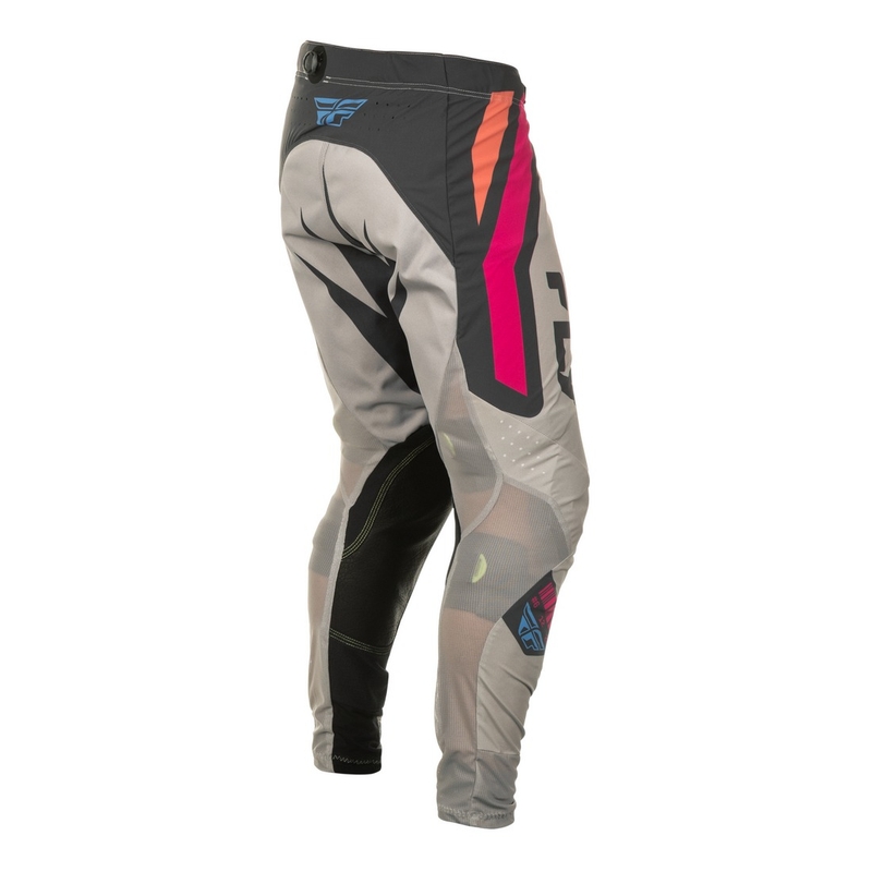 Motokroso kelnės FLY Racing Lite Vice pilkai rožinės spalvos