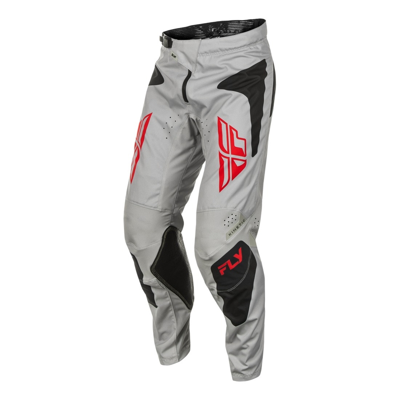 Motokroso kelnės FLY Racing Kinetic Sym grey-red-black