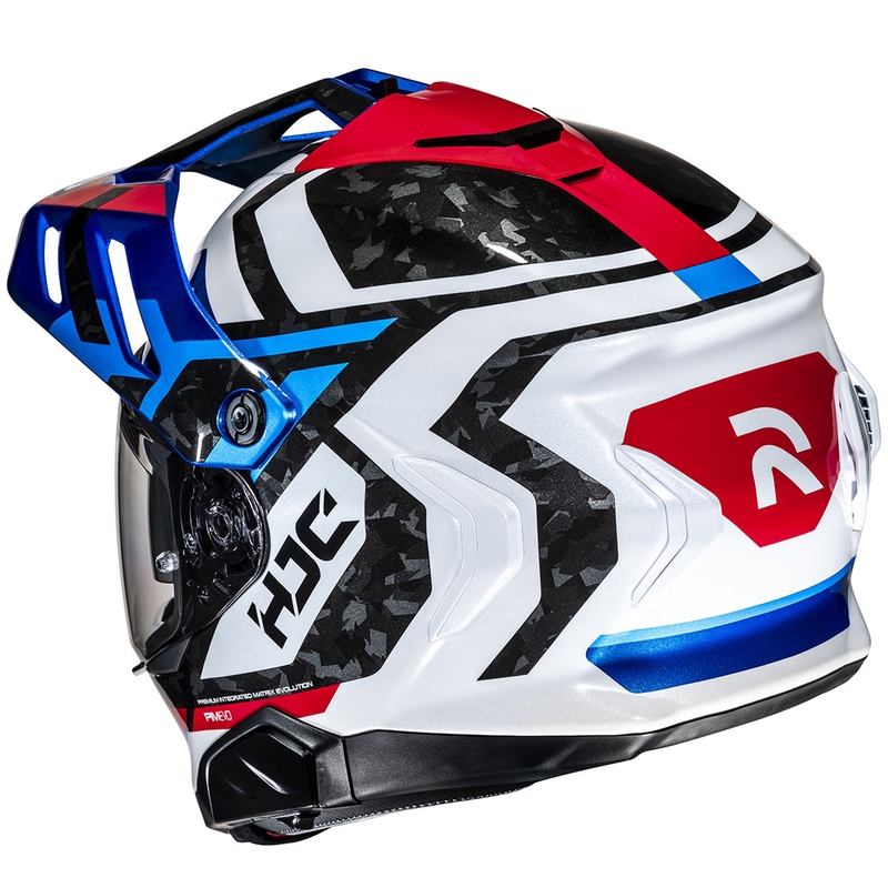 Enduro motociklininko šalmas HJC RPHA 60 Dakar MC21 mėlyna-juoda-balta