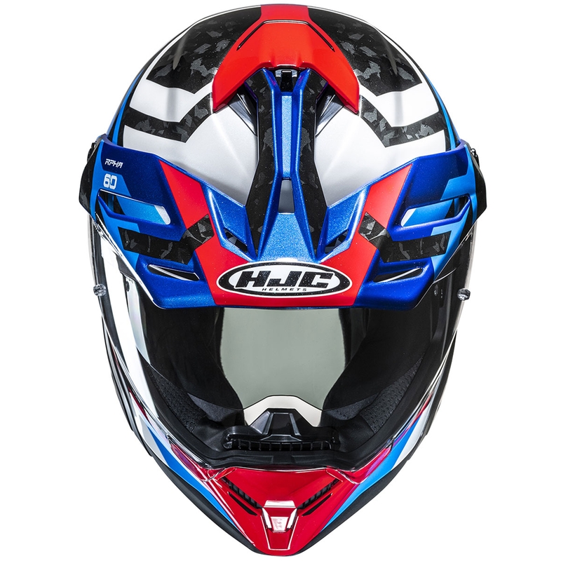 Enduro motociklininko šalmas HJC RPHA 60 Dakar MC21 mėlyna-juoda-balta