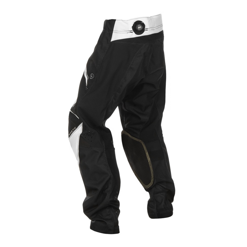 Vaikų motokroso kelnės FLY Racing Kinetic Stoke juoda ir balta