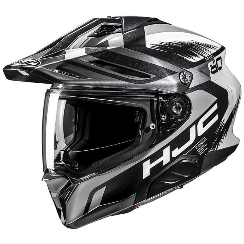Enduro motociklininko šalmas HJC RPHA 60 Quid MC5 pilka-juoda-balta