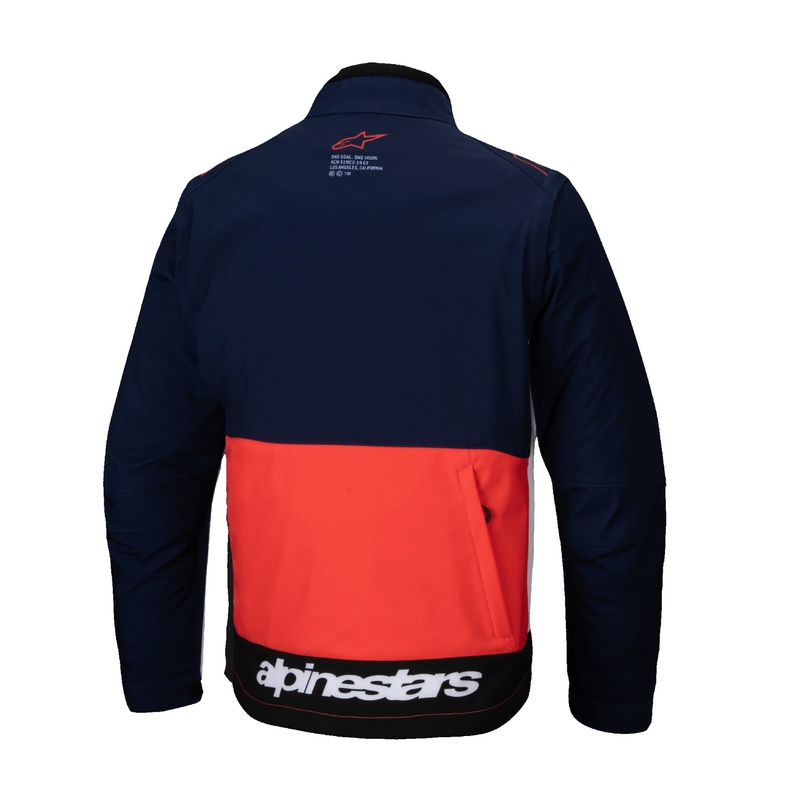 Alpinestars Lite Dura Softshell striukė mėlyna-oranžinė-balta