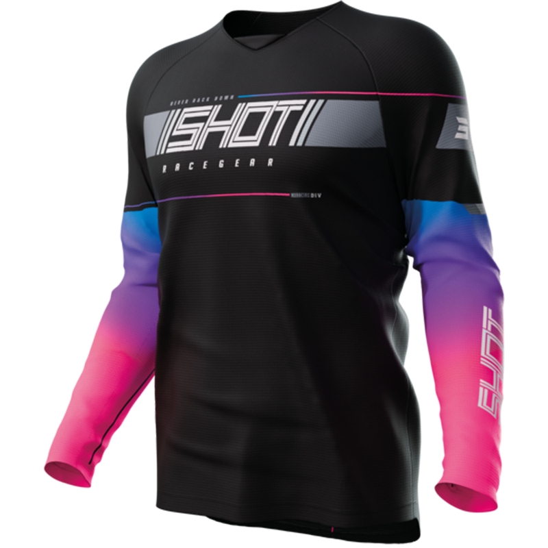 Dětský motokrosový dres Shot Indy černý výprodej