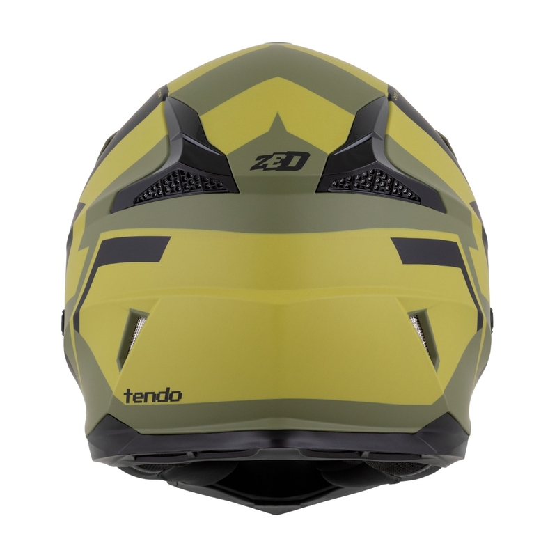 Vaikiškas motokroso šalmas ZED X1.9 Tendo tamsiai žalia-šviesiai žalia
