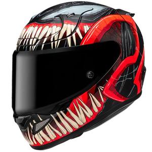 Integruotas motociklininko šalmas HJC RPHA 12 Venom 3 Marvel juoda-raudona