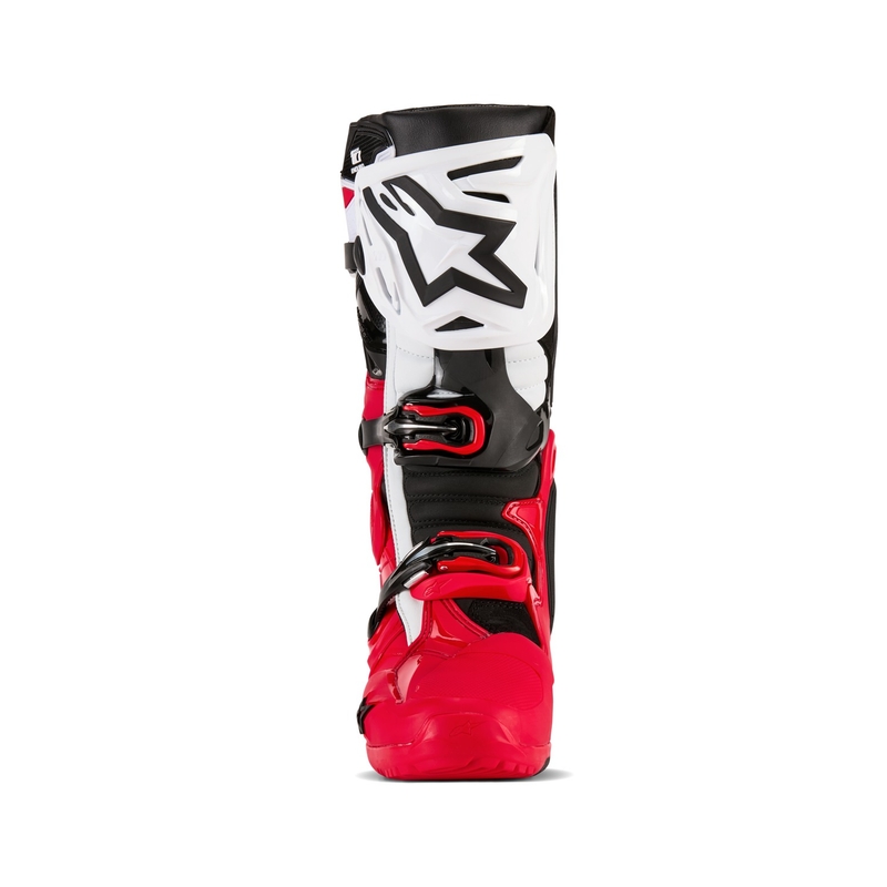 Alpinestars Tech 10 Enduro raudonai-juodai-balti motociklininko batai