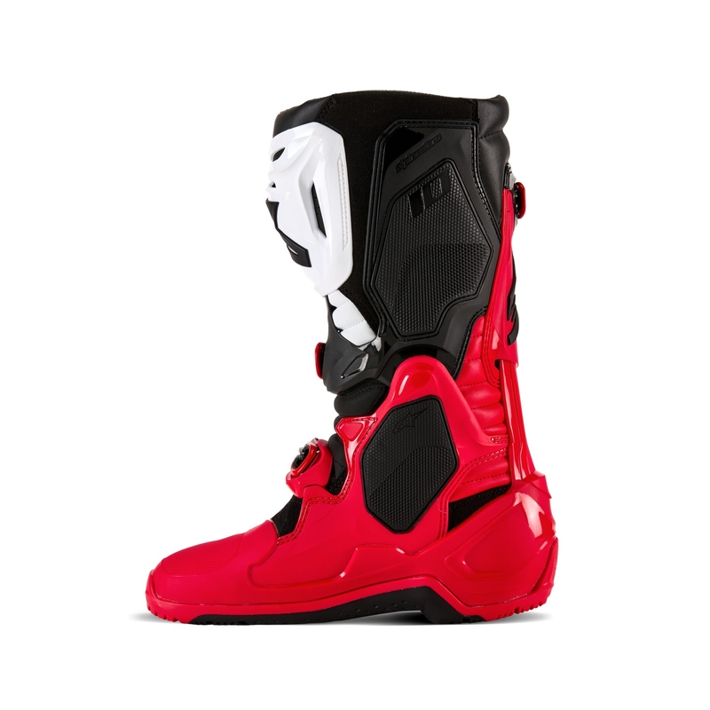 Alpinestars Tech 10 Enduro raudonai-juodai-balti motociklininko batai