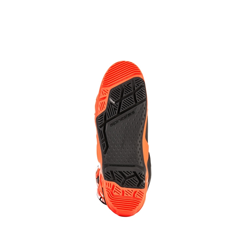 Alpinestars Tech 10 Enduro fluo oranžiniai-juoda-balta motociklininko batai