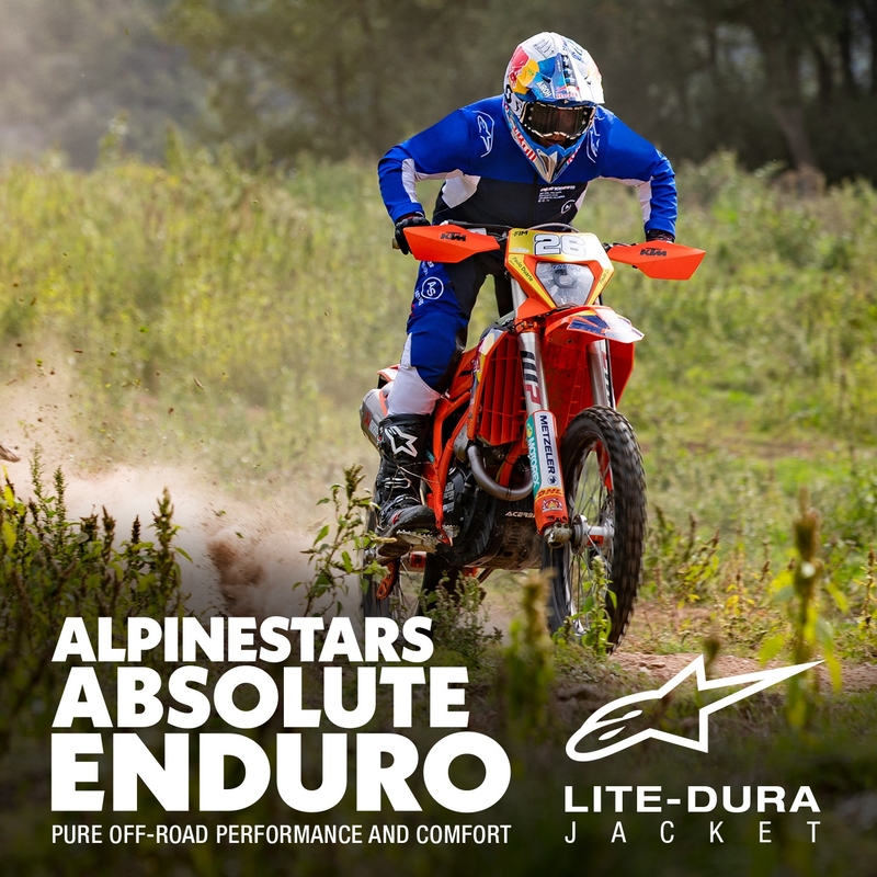 Alpinestars Lite Dura Softshell striukė mėlyna ir balta