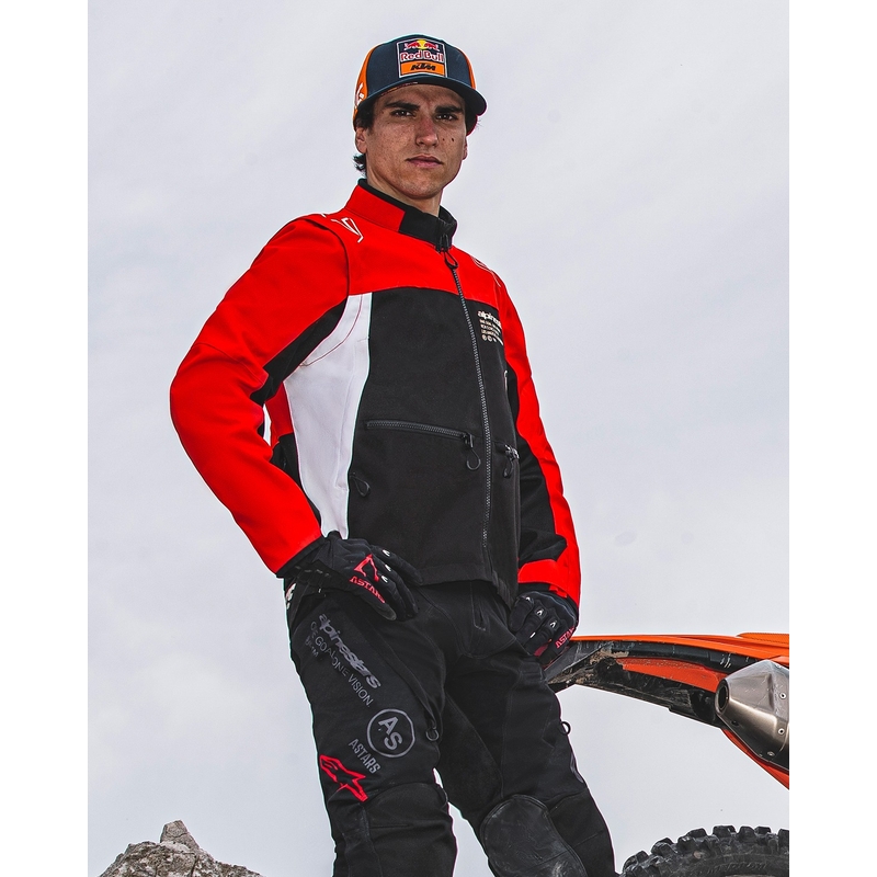 "Alpinestars PRO-Dura" juoda-raudona-balta striukė