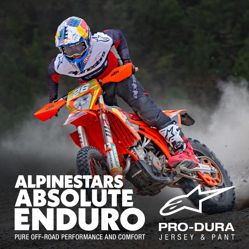 Alpinestars PRO-Dura motokroso marškinėliai juoda-raudona-balta