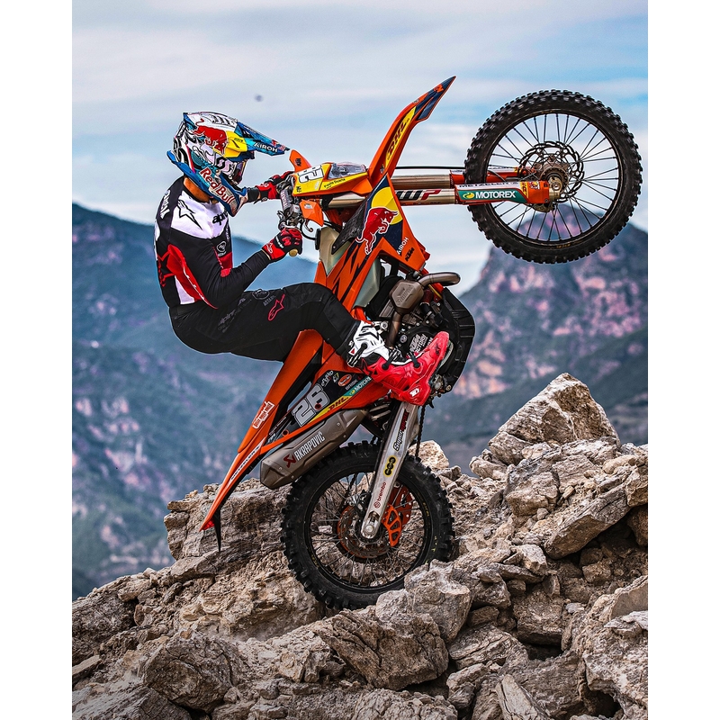 Alpinestars PRO-Dura motokroso marškinėliai juoda-raudona-balta