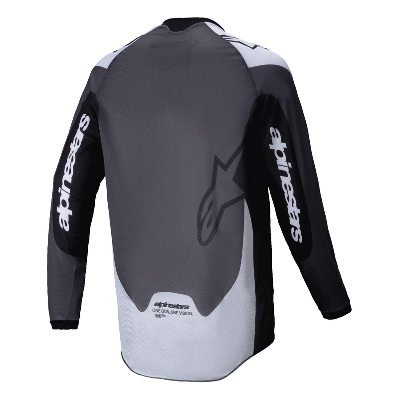Alpinestars PRO-Dura motokroso marškinėliai juodai balti