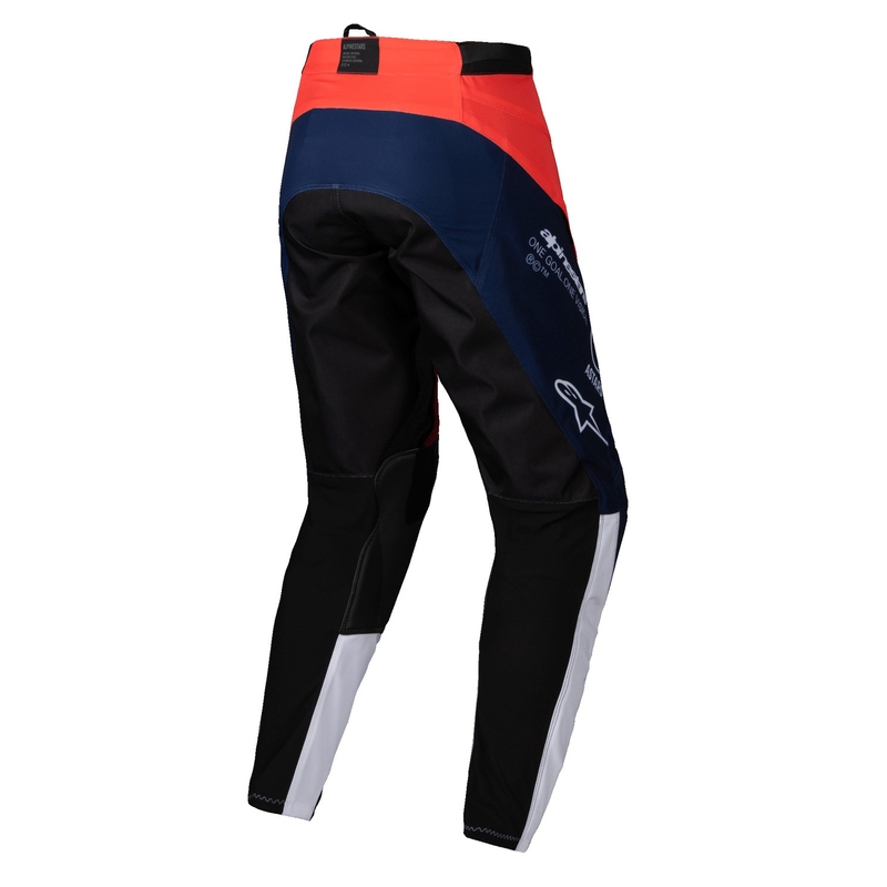 Alpinestars PRO-Dura motokroso kelnės mėlynos-oranžinės-baltos