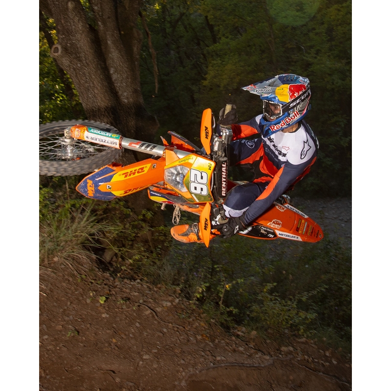 Alpinestars PRO-Dura motokroso kelnės mėlynos-oranžinės-baltos