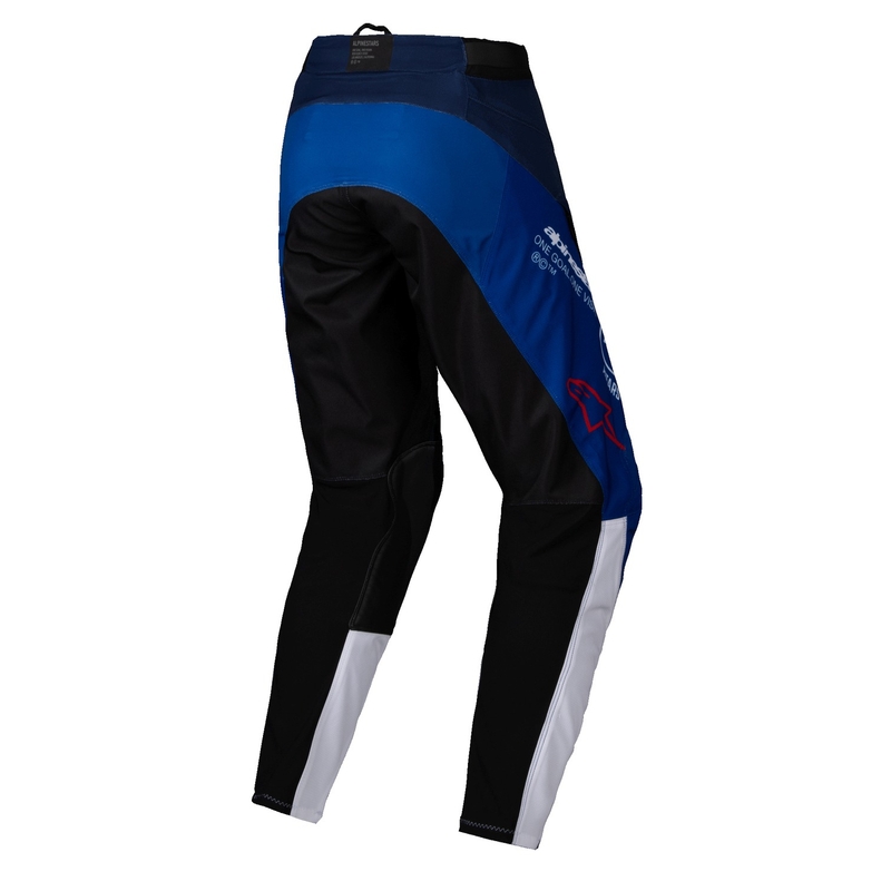 Alpinestars PRO-Dura motokroso kelnės mėlynos ir baltos spalvos