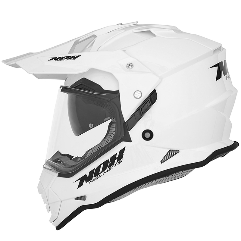 Enduro šalmas NOX N312 pearl white