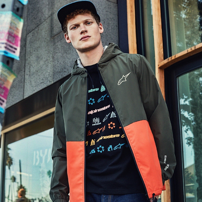 "Alpinestars Speeded Windbreaker" striukė žalia-oranžinė