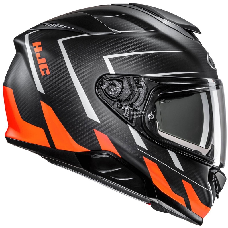 Integruotas motociklininko šalmas HJC RPHA 71 CARBON Cano MC6HSF juodai oranžinis išpardavimas