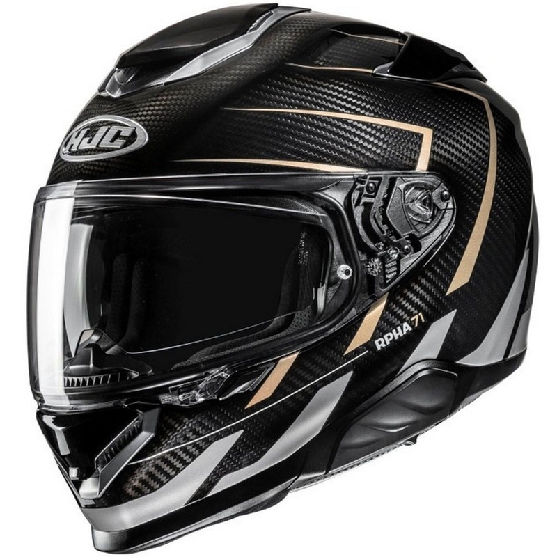 Integruotas motociklininko šalmas HJC RPHA 71 CARBON Cano MC9 black-grey-beige
