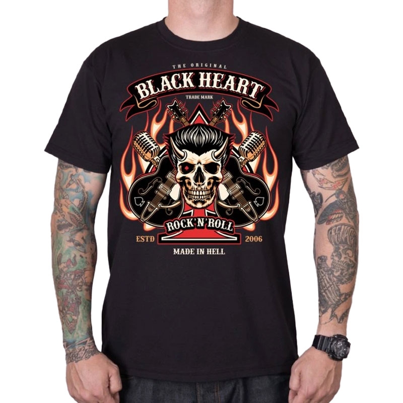 Marškinėliai Black Heart HillBilly Boy black
