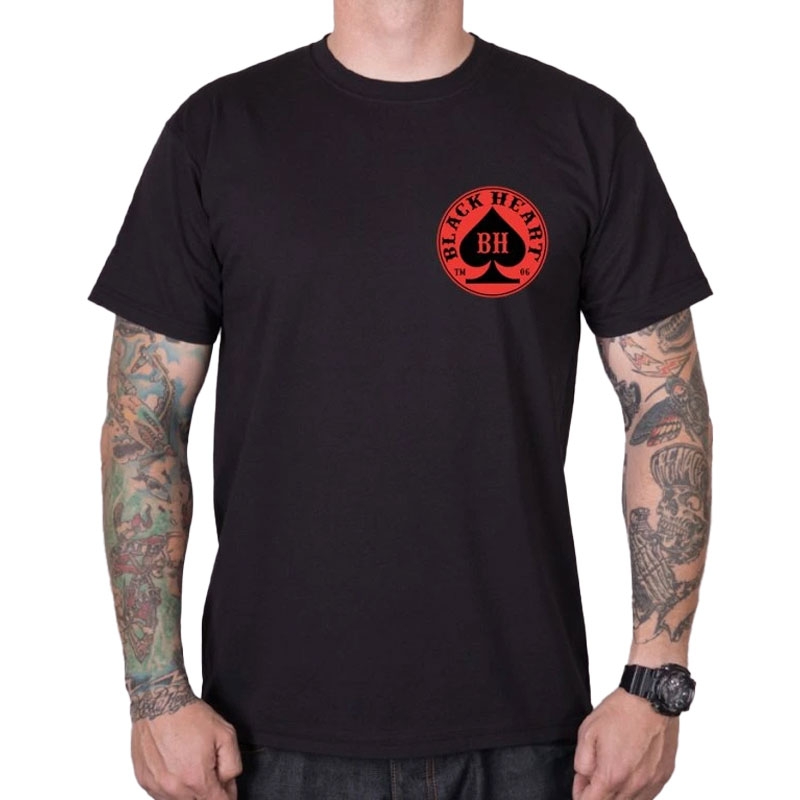 Marškinėliai Black Heart Ace black