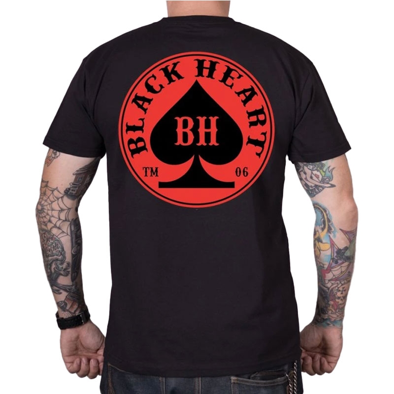 Marškinėliai Black Heart Ace black